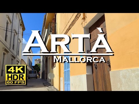 Artà Mallorca, Road to The Sanctuary of Sant Salvador 4K HDR 💖 The best Places 👀 Car trip, city ride