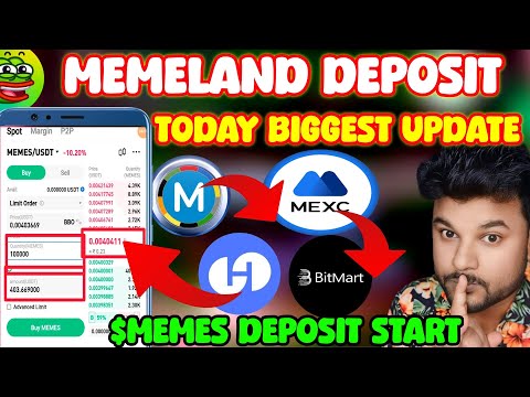 Memeland Today New Update l Memeland Token Deposit in 31st Dec l Memeland Biggest Update l $memes