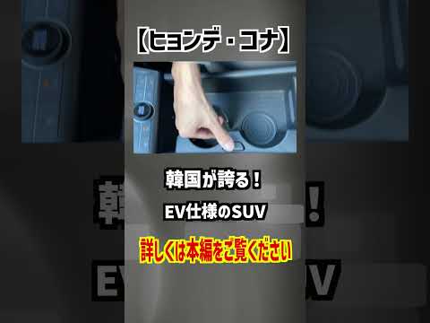 【ヒョンデ・コナ】韓国が誇るEV仕様のSUV！