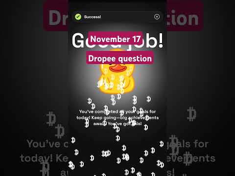 Dropee question of the day code 17  November | Dropped question of the day code | Dropee Code