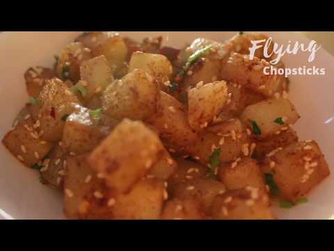 Stir fried potatoes chinese style