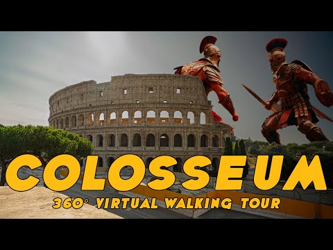 360° VR Virtual Walking Tour Explore the Colosseum's Exterior in Rome, Italy