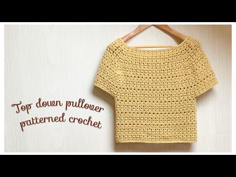 [Worthwhile] How to crochet a top-down pullover with slim shoulders