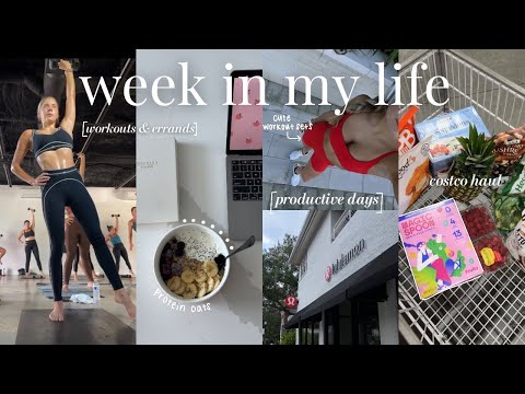 WEEK IN MY LIFE: feeling productive & getting back into routine, costco haul, + errands!!