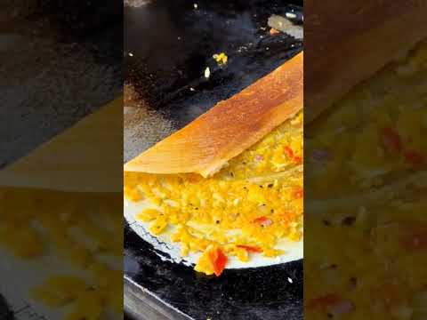 Street Food Around the World - Crispy dosa pancake 🔥