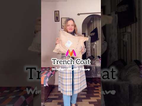 Myntra winter haul #shorts #youtubeshortsvideo #myntrahaul #myntra #longcoats