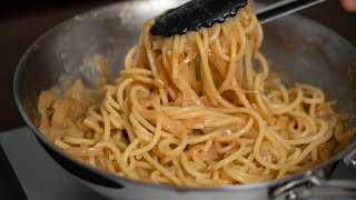 玉ねぎ１個【貧乏人のパスタ】これ考えたイタリア人は天才です。美味すぎて涙【 料理レシピ 】