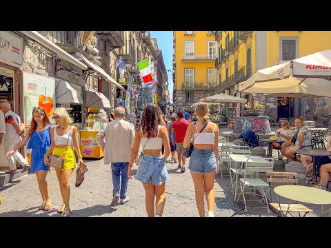 Naples, Italy 🇮🇹 - July 2024 - 4K 60fps HDR Walking Tour