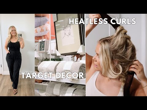 Target Summer Decor, Heatless Curls, Clean With Me.