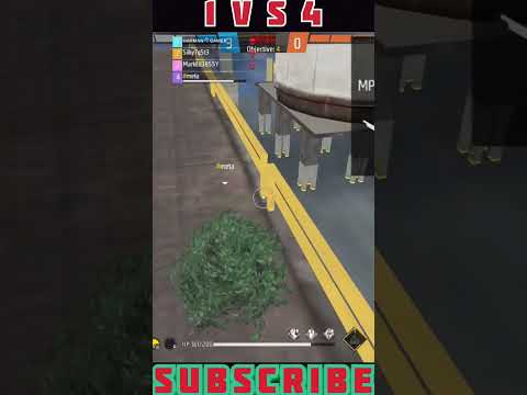 1vs4 clutch in free fire impossible on factory hard #viral #youtubeshorts #shorts