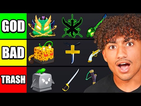 I Ranked EVERY ITEM In Blox Fruits!