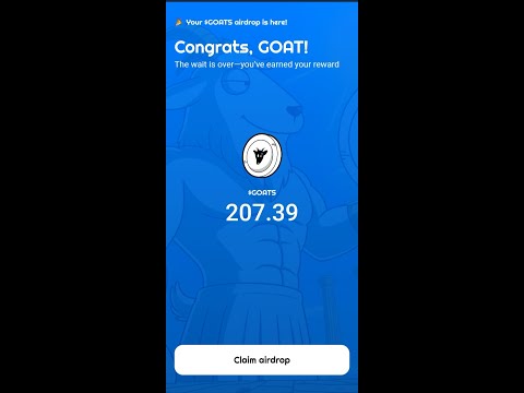 Goats Allocation Claim Yours : Withdraw To Exchange Now