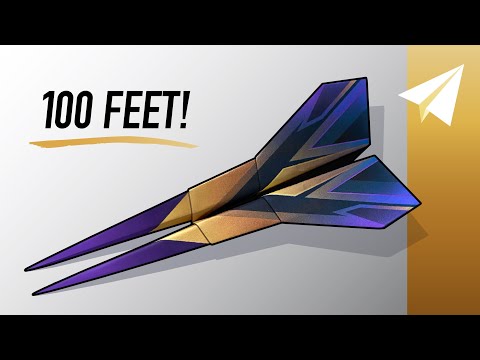 Make the BEST Paper Airplane — How to Fold Venom — Flies Over 100 Feet!