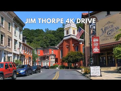 Jim Thorpe 4K Scenic Driving Tour | The Little Switzerland of America