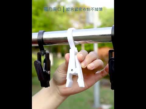 [Little B House] 360 Rotating Clip Peg With Hook Hanger Clip Cloth Clip Laundry Hook Clip 挂钩衣夹 -SO78