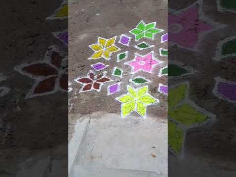 Dots kolam/Friday kolam/13-7 dots kolam/Daily kolam #dotskolam#fridaykolam