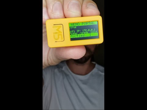 Tiny hacking gadget | M5StickC Plus 2 running Nemo | Evil Portal