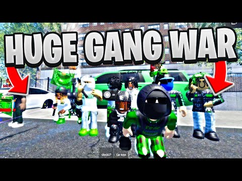 WE JOINED A HUGE GANG WAR IN THIS BRONX ROBLOX HOOD GAME