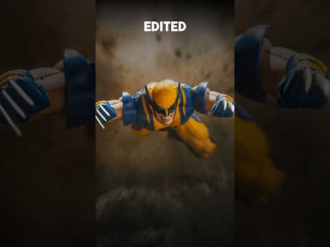 Before & after editing this Wolverine pic. Let me know what you think! #wolverine #toyphoto #shorts