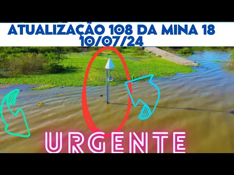 Atualização 108 da Mina 18 da BRASKEM no Mutange | Maceió | Alagoas Brasil | visto de cima em 4K