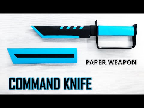 Craft the Ultimate Command Knife - a Futuristic Masterpiece! Origami Knife with Sheath