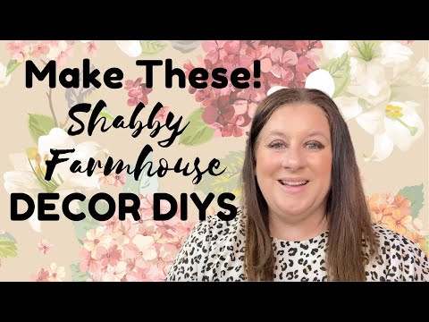 Look what she made with Drop Cloth! Shabby Farmhouse Decor Ideas