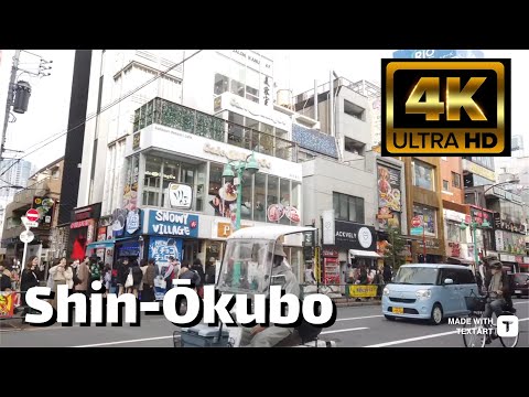 Tokyo Shinjuku Walk - Shin-Okubo to Kabukicho - 4K HDR