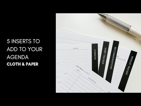 5 Useful Inserts You Should Add to Your Planner TODAY | Cloth & Paper