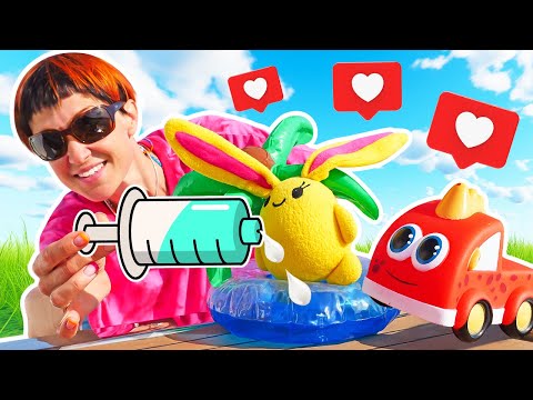 Adventures on a Yacht: Toy Rabbit Lucky and Friends Have Fun! Videos for Kids & Toys