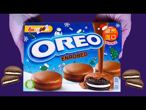 ASMR -Oreo Vanilla Crisp Chocolate Sandwich Cookies to SandWich