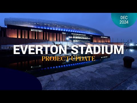 Western barrel roof lighting at Everton Stadium 🤩