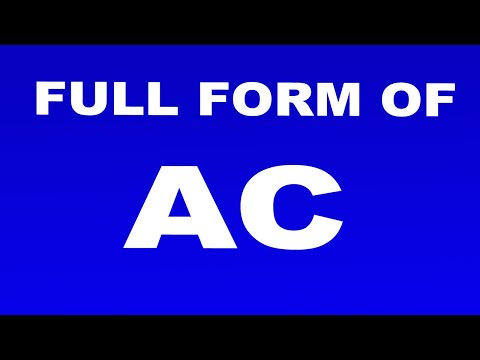 Full Form of AC | What is AC Full Form | AC Abbreviation