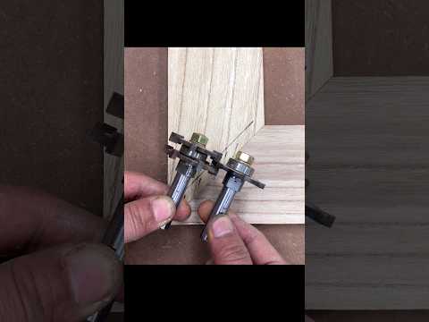 45 degree joint with a pair of bits / Korean woodworking #diy