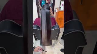 Long Hair Straightening 😍 | Ikonic | #shorts #trending #hairstyle