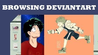 Browsing Deviantart: My Hero Academia Fanart