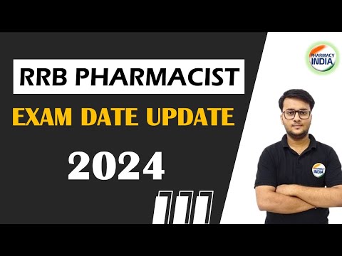 RRB PHARMACIST EXAM DATE 2024 UPDATE | REAL UPDATE