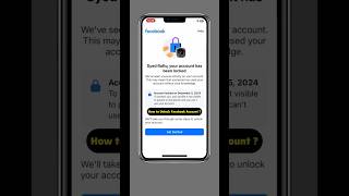 How to unlock Facebook Account | your account has been locked #facebook #shorts