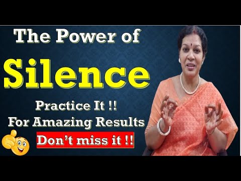 The Power of Silence Practice It !!For Amazing Results - Don't miss it !!