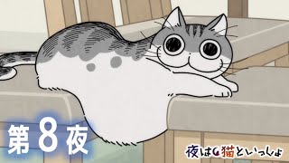 アニメ『夜は猫といっしょ』 第8夜 「ネコの動画うまく撮れない」