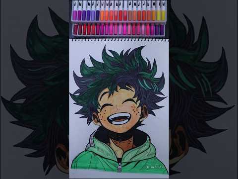 izuku midoriya drawing - My hero academia #anime #izukumidoriya #shorts