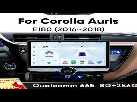 Ainavi 11.8“ Car Radio For Toyota Corolla Auris 2016 2017 2018 E180 Wireless Carplay Andro