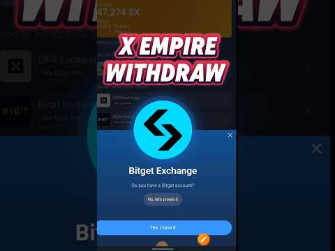 X Empire bitget withdraw / X Empire bybit Connect #shorts