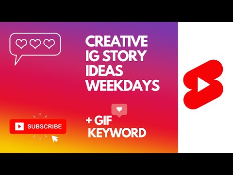 Creative Instagram story for weekdays | using IG app and gifs #shorts