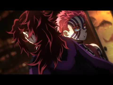 Kokushibo cuts Akaza's hand | Demon Slayer Swordsmith Village Arch