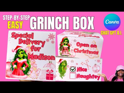 How to CREATE the VIRAL Grinch Christmas Box in 2024! EASY