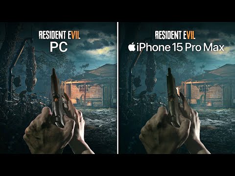 Resident Evil 7 Biohazard iPhone 15 Pro Max vs PC Comparison