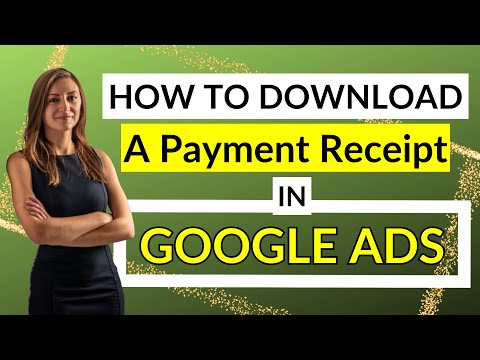 How To Download A Payment Receipt In Your Google Ads Account