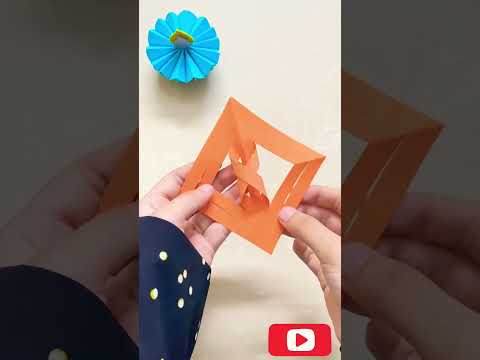 DIY DIWALI DECORATION IDEA | PAPER CRAFT | QUICK AND EASY #youtubeshorts #diwalidecoration