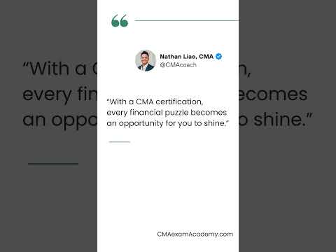 With a CMA certification, every financial puzzle becomes an opportunity for you to shine.