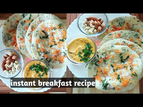 instant sooji breakfast recipe/ rawa utpam easy recipe #deepikakirecipes #utpam #recipe #viralvideo